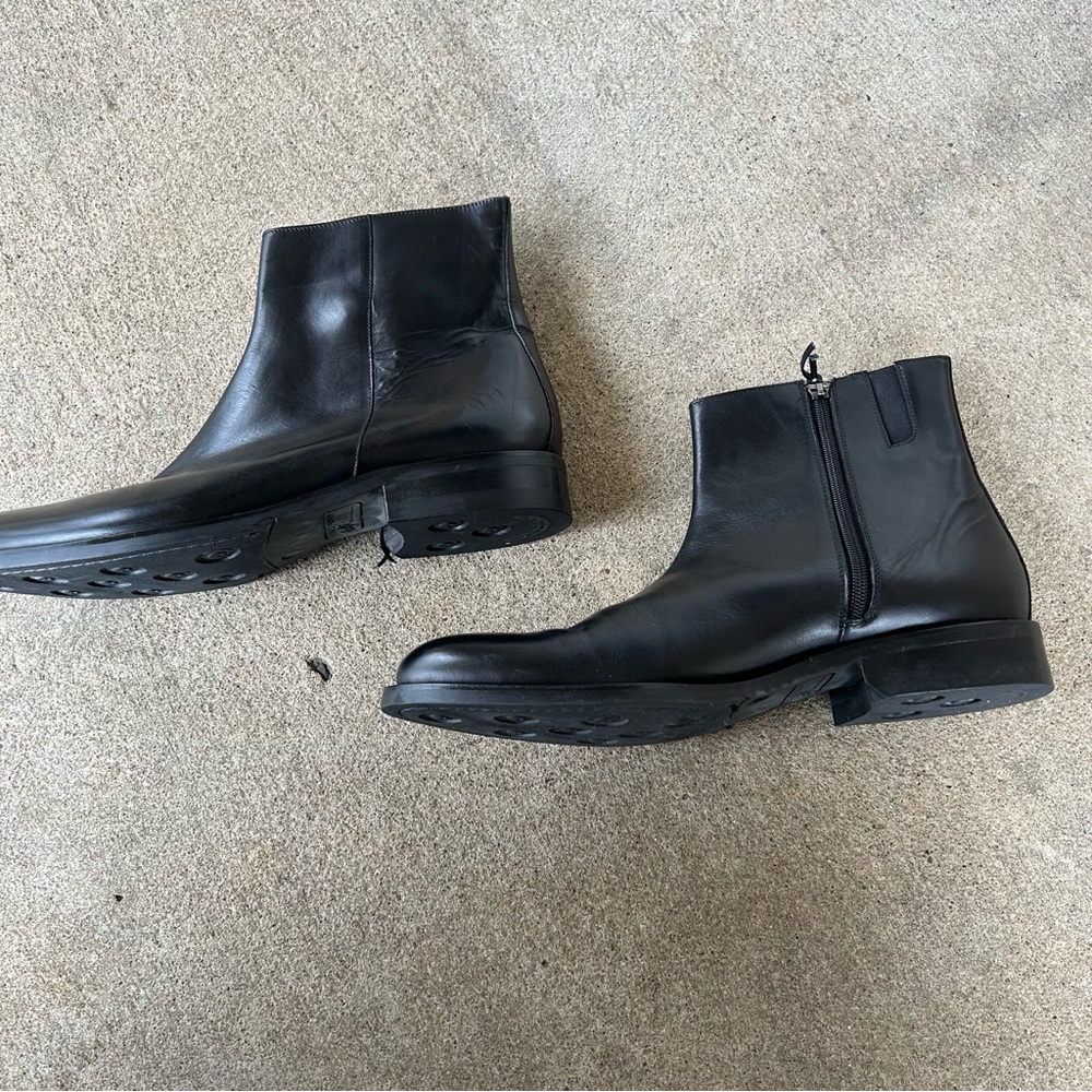 Donald Pliner Ryan Calf Leather Boot Black Size 9 Men - Picture 4 of 8